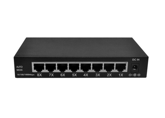 Rj45 UTP Hafen des Faser-Ethernet-Schalter-Medien-Konverter-8 für IP-Zugang