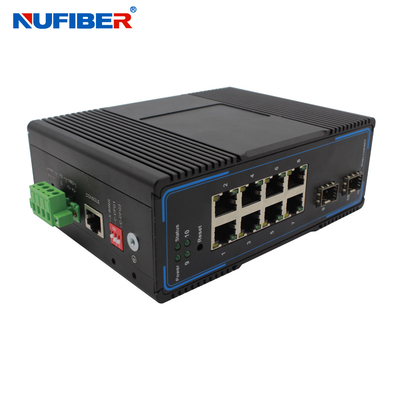 CER 8 Port- Poe-Schalter mit 2 Sfp, gehandhabter 8 Port-Gigabit Ethernet Schalter