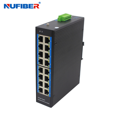 Industrieller Hafen 16port Gigabit Ethernet Schalter-16*10/100/1000M UTP